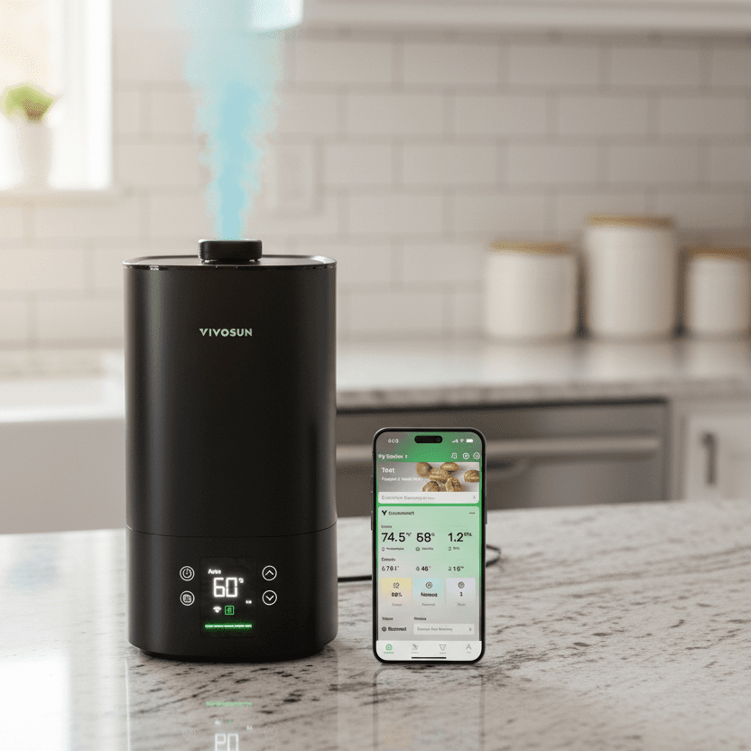 Smart WiFi Plant Humidifier 5L Auto Humidity Sensor App Control Gift for Plant Lovers Houseplants - GiftMira