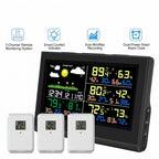 Smart Wireless Weather Station with 3 Sensors Large Color Display Indoor Outdoor Thermometer Hygrometer - GiftMira