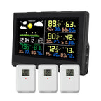 Smart Wireless Weather Station with 3 Sensors Large Color Display Indoor Outdoor Thermometer Hygrometer - GiftMira