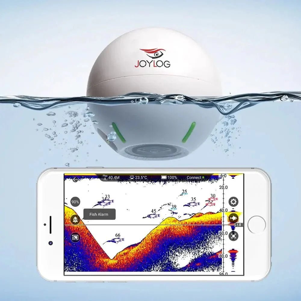 SonarPro: Smart Sonar Fish Finder, Rechargeable Wireless Sensor, 40M Water Depth Echo Sounder for Bait Boat and Carp Fishing - GiftMira