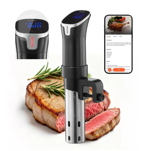 Sous Vide Machine Cooker Starter Kit 1000W – Immersion Circulator with Bags, Pump, Timer, LCD Display - GiftMira