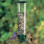 Squirrel - Proof Bird Feeder Spinning Tube – 4 Ports 5lb Capacity Weight Activated Outdoor Hanging - GiftMira