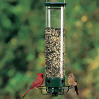 Squirrel - Proof Bird Feeder Spinning Tube – 4 Ports 5lb Capacity Weight Activated Outdoor Hanging - GiftMira
