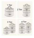 Stainless Steel Thermal Insulated Lunch Box 3 - Tier Stackable 43oz BPA - Free Vacuum Bento Box Lunch Bag - GiftMira