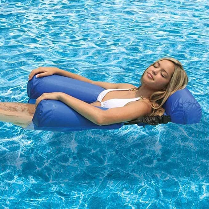 Swimming Floating Bed And Lounge Chair (Adjustable + Collapsable Chair/Bed) - GiftMira