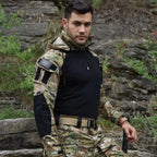 Tactical Camouflage Combat T-Shirt - Wear - Resistant Airsoft & Hunting Apparel - GiftMira