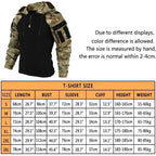 Tactical Camouflage Combat T-Shirt - Wear - Resistant Airsoft & Hunting Apparel - GiftMira