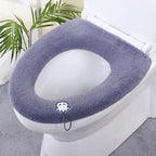 Thicker Bathroom Toilet Seat Cover Pads - Soft Warmer Toilet Seat Cushion - GiftMira