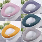 Thicker Bathroom Toilet Seat Cover Pads - Soft Warmer Toilet Seat Cushion - GiftMira