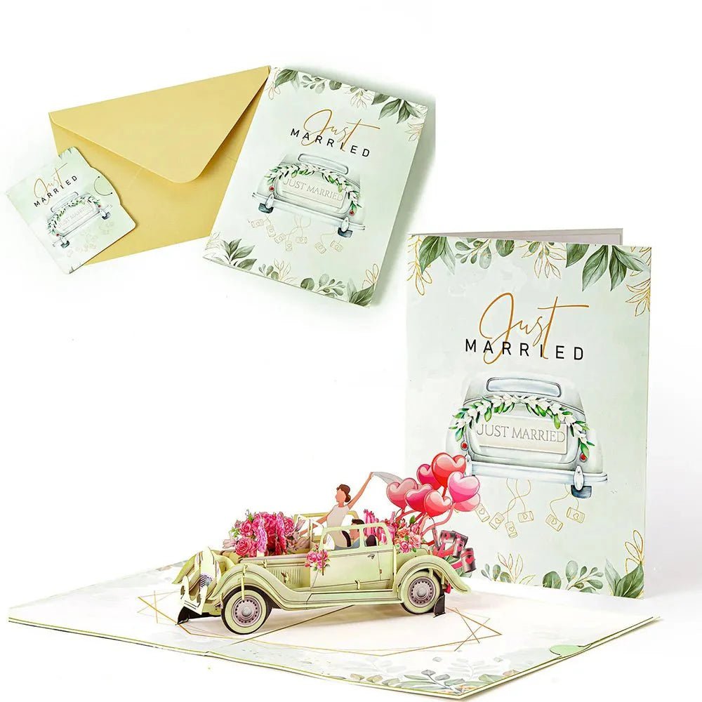 Thoughtful 3D Pop - Up Flower Bouquet Card - Forever Floral Greeting Set - GiftMira