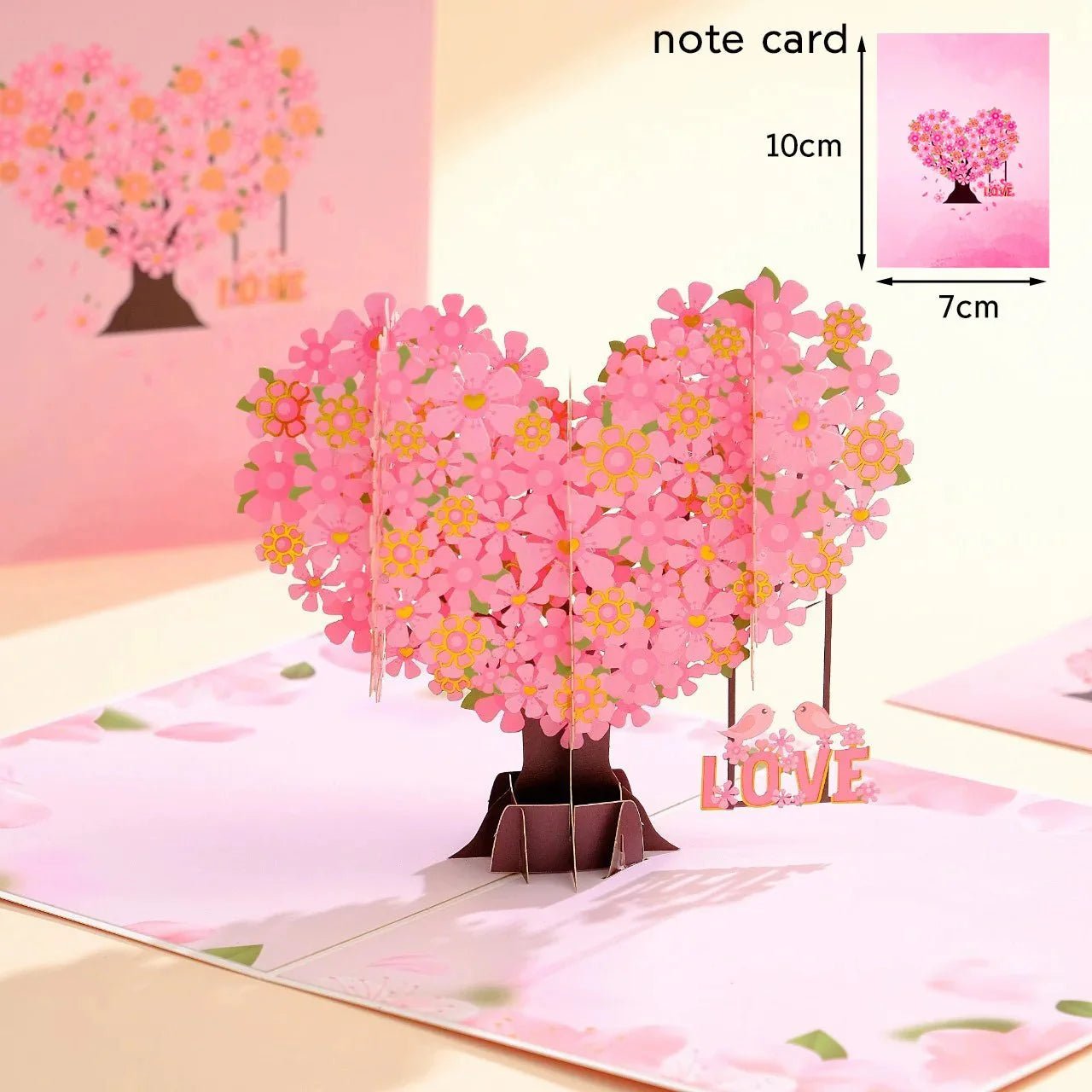 Thoughtful 3D Pop - Up Flower Bouquet Card - Forever Floral Greeting Set - GiftMira
