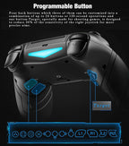 TurboGrip Wireless Gaming Controller – Hall Effect Anti - Drift, 4 Paddles, PC, Switch, Android, iOS - GiftMira