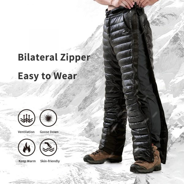 Ultra - Light Thermal Goose Down Pants | Professional Winter Camping & Hiking Trousers - GiftMira