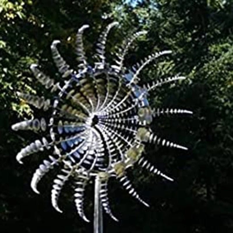 Unique And Magical Metal Windmill | Magic Metal Kinetic Sculpture - GiftMira
