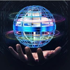 USB Rechargeable Flying Hover Ball Toy with RGB Lights, Hand - Controlled Floating Spinner Drone Ball for Kids Gift - GiftMira