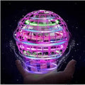USB Rechargeable Flying Hover Ball Toy with RGB Lights, Hand - Controlled Floating Spinner Drone Ball for Kids Gift - GiftMira