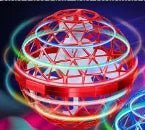 USB Rechargeable Flying Hover Ball Toy with RGB Lights, Hand - Controlled Floating Spinner Drone Ball for Kids Gift - GiftMira