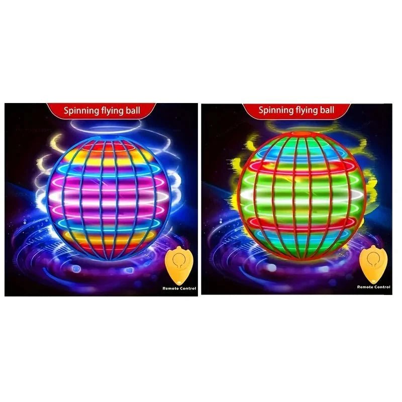 USB Rechargeable Flying Hover Ball Toy with RGB Lights, Hand - Controlled Floating Spinner Drone Ball for Kids Gift - GiftMira