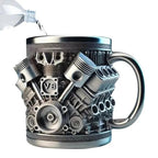 V8 Engines Stainless Steel Tankard Mug - GiftMira
