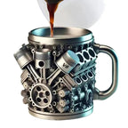 V8 Engines Stainless Steel Tankard Mug - GiftMira