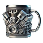 V8 Engines Stainless Steel Tankard Mug - GiftMira