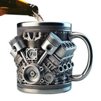 V8 Engines Stainless Steel Tankard Mug - GiftMira