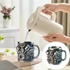 V8 Engines Stainless Steel Tankard Mug - GiftMira