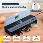 Vacuum Sealer Machine for Food – 65kPa Automatic Food Vacuum Sealer with Bags, Dry/Moist Modes, Digital Display - GiftMira