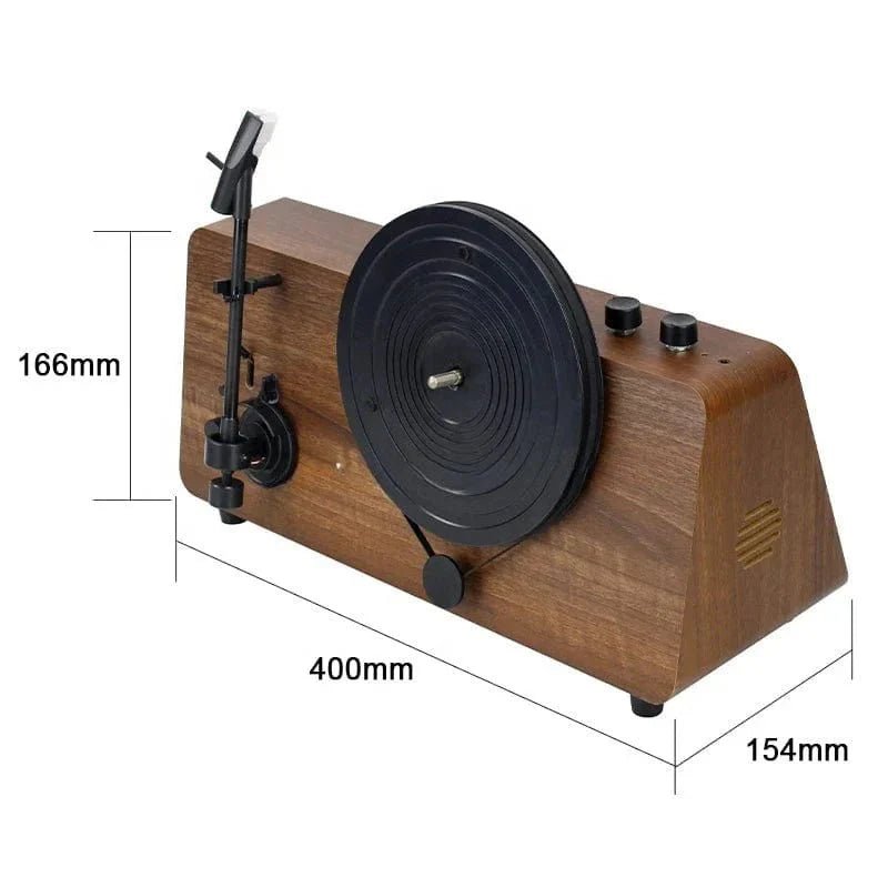 Vertical Record Player - Limited Edition Retro Vinyl Turntable Wooden Gramophone - GiftMira