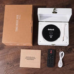 Vintage Leather CD Player Two - Way Bluetooth 5.0 6 - in - 1 USB Lossless Rechargeable Retro Suitcase Gift - GiftMira