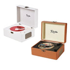 Vintage Leather CD Player Two - Way Bluetooth 5.0 6 - in - 1 USB Lossless Rechargeable Retro Suitcase Gift - GiftMira