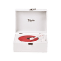 Vintage Leather CD Player Two - Way Bluetooth 5.0 6 - in - 1 USB Lossless Rechargeable Retro Suitcase Gift - GiftMira