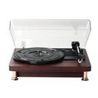 Vinyl Record Player Bluetooth Turntable Built - in Stereo Speakers 3 - Speed Belt Drive Wood - GiftMira