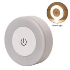 Rechargeable Touch Night Light Set of 3 - Magnetic Dimmable Puck Lamps