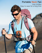 Wearable Waist Belt Fan Rechargeable 10000mAh, Portable Clip - On Cooling Fan 16000RPM 25H Outdoor Camping - GiftMira