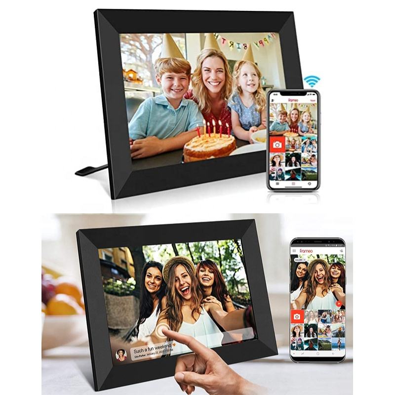 WiFi Digital Photo Frame 10 Inch – HD IPS Touch Screen 32GB Share Photos Remotely via App - GiftMira