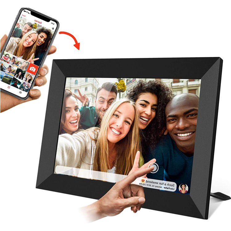 WiFi Digital Photo Frame 10 Inch – HD IPS Touch Screen 32GB Share Photos Remotely via App - GiftMira