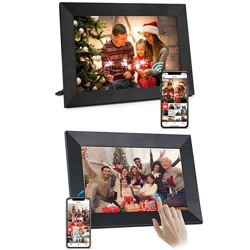 WiFi Digital Photo Frame 10 Inch – HD IPS Touch Screen 32GB Share Photos Remotely via App - GiftMira