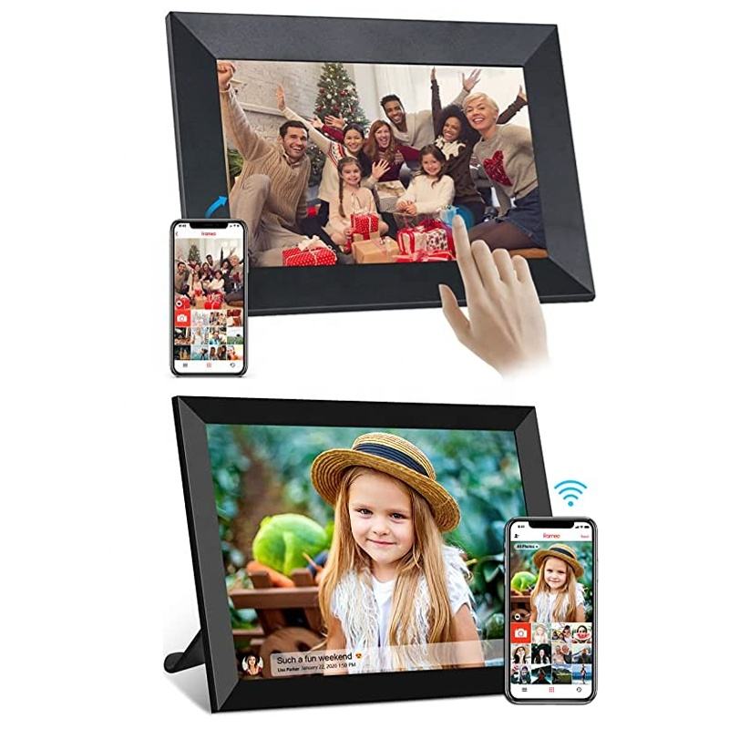 WiFi Digital Photo Frame 10 Inch – HD IPS Touch Screen 32GB Share Photos Remotely via App - GiftMira