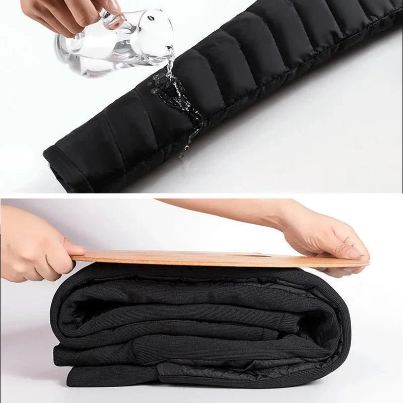 Winter Down Cotton Pencil Pants | Windproof High - Waist Warm Slim Trousers - GiftMira