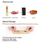 Wireless Bluetooth Meat Thermometer — Smart BBQ Probe for Grill, Smoker & Oven - GiftMira