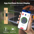 Wireless Smart Meat Thermometer — 500ft Bluetooth BBQ Probe for Grill, Smoker & Oven - GiftMira