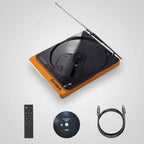 Wooden HiFi CD Player Bluetooth 5.1 SPDIF Optical USB Lossless Retro Desktop Audio No Speaker Remote - GiftMira