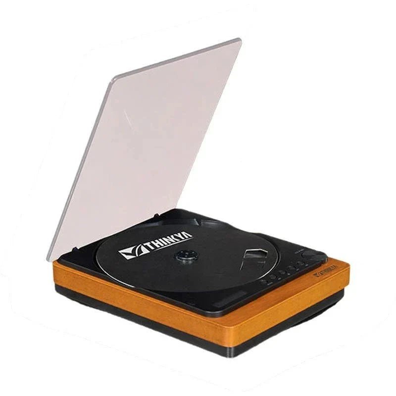Wooden HiFi CD Player Bluetooth 5.1 SPDIF Optical USB Lossless Retro Desktop Audio No Speaker Remote - GiftMira