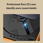 Wooden HiFi CD Player Bluetooth 5.1 SPDIF Optical USB Lossless Retro Desktop Audio No Speaker Remote - GiftMira