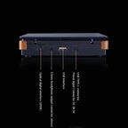 Wooden HiFi CD Player Bluetooth 5.1 SPDIF Optical USB Lossless Retro Desktop Audio No Speaker Remote - GiftMira