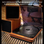 Wooden HiFi CD Player Bluetooth 5.1 SPDIF Optical USB Lossless Retro Desktop Audio No Speaker Remote - GiftMira