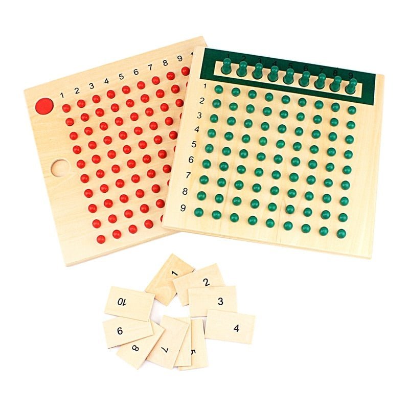 Wooden Montessori Multiplication Boards - GiftMira