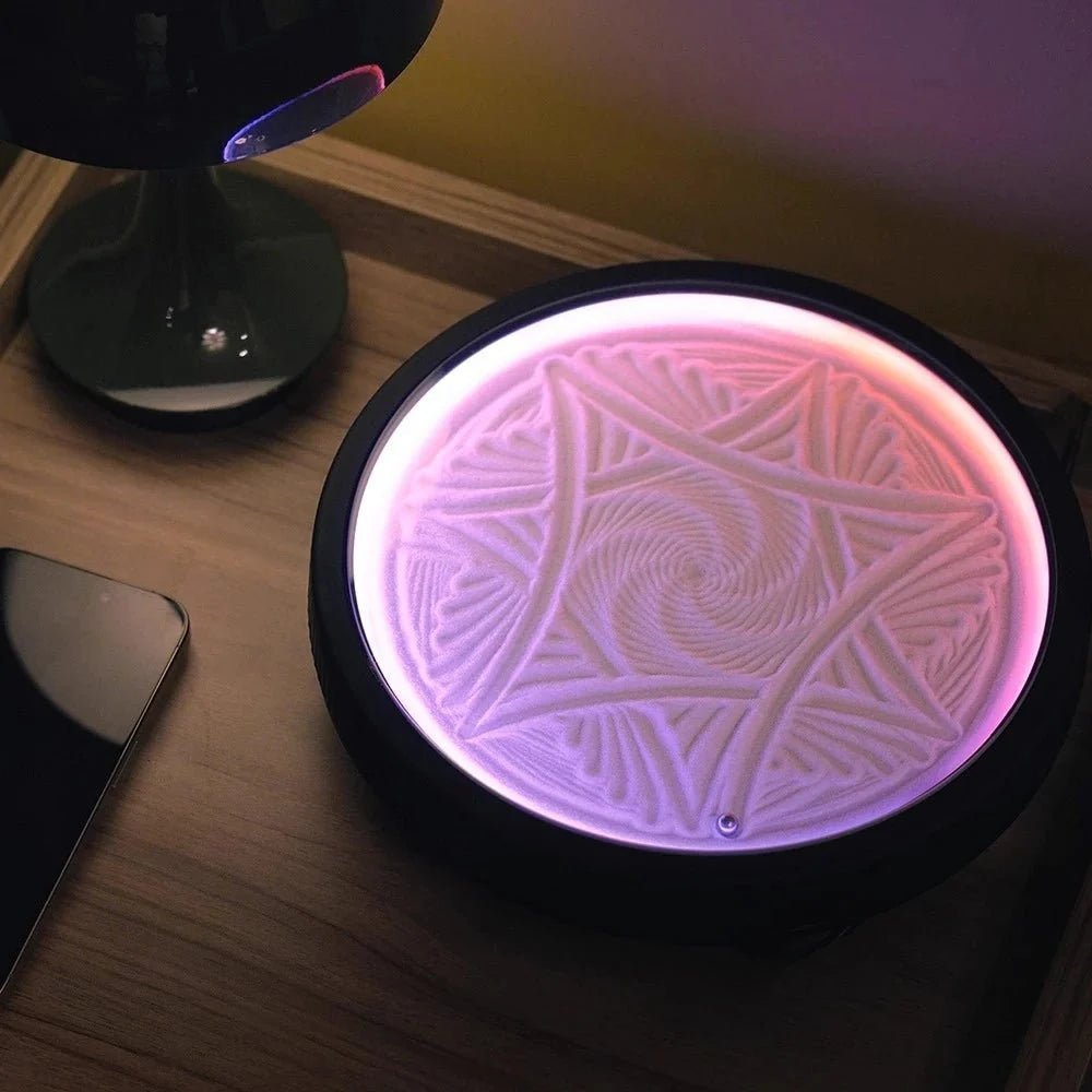 ZenSands Mini Desktop Sand Robot – Automatic Kinetic Sandscape - The Desktop "Infinite Zen" Machine - GiftMira